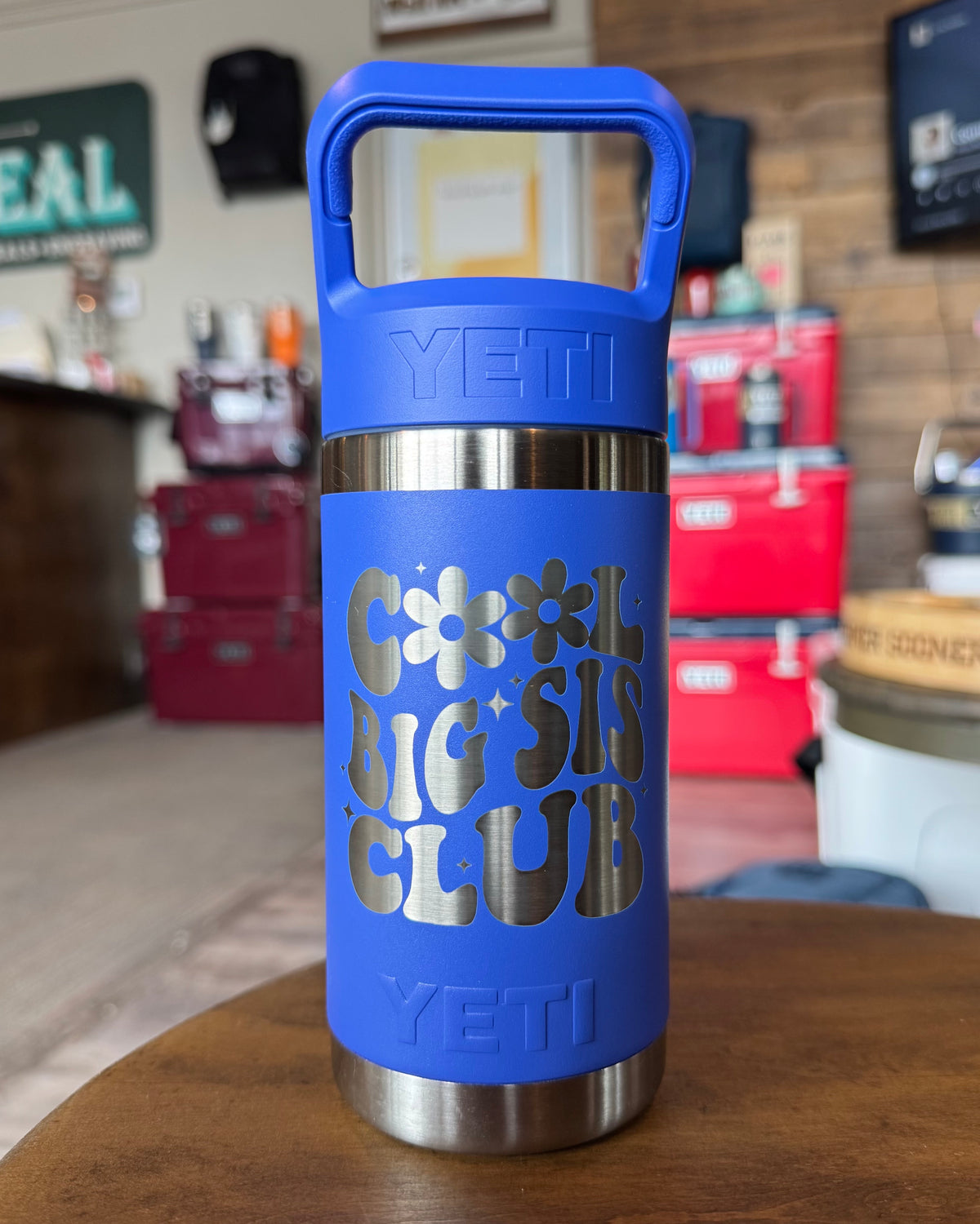 Laser Engraved Authentic Yeti 12oz Kids Bottle - Cool Big Sis Club