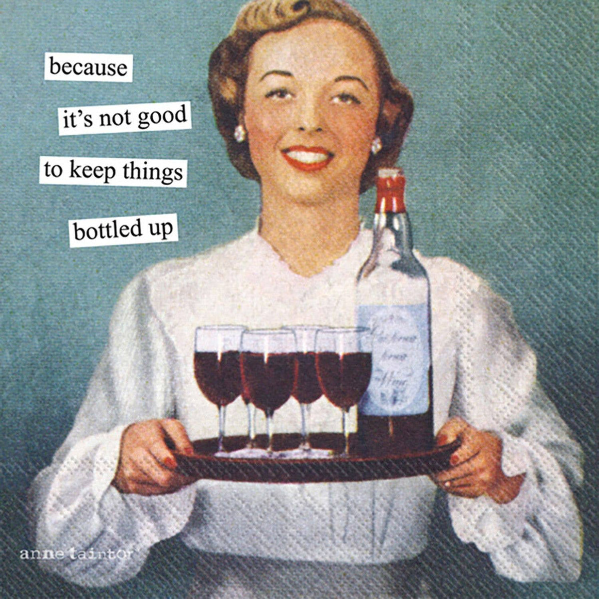 Anne Taintor Paper Cocktail Napkins Bottled Up